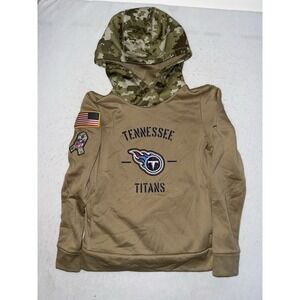 Tennessee Titans Nike Salute To Service Hoodie Mens Size Small On Field USA Camo
